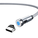 CC56 قابس غبار دوار مغناطيسي، طول الكابل: 2 متر، رأس أندرويد 2 متر، رأس Micro USB 2 متر، رأس Type-C 2 متر، رأس 8Pin 2 متر، خط 2 متر + ثلاثة رؤوس، 2 متر + 8Pin + Type-C/USB-C + Micro USB، خط 2 متر