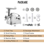MGB -120A 250W Household Electric Multi-function Stainless Steel Kitchen Sausage Twisting Machine Meat Grinder, MGB -120A Black