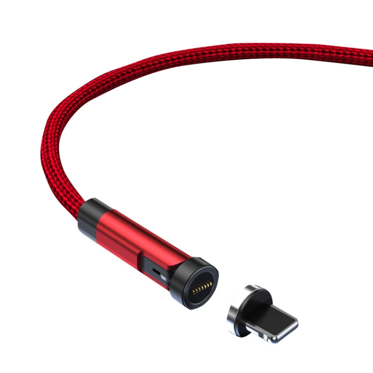 كابل شحن بيانات مغناطيسي دوار 540 درجة CC57، 1 متر + 8Pin + أحمر، 2 متر + 8Pin + أحمر، 1 متر + 8Pin + أسود، 2 متر + 8Pin + أسود