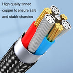 CC57 كابل بيانات شحن سريع مغناطيسي دوار 540 درجة، 1م + Micro USB + أحمر، 2م + Micro USB + أحمر، 1م + Micro USB + أسود، 2م + Micro USB + أسود
