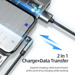 CC57 كابل بيانات شحن سريع مغناطيسي دوار 540 درجة، 1م + Micro USB + أحمر، 2م + Micro USB + أحمر، 1م + Micro USB + أسود، 2م + Micro USB + أسود