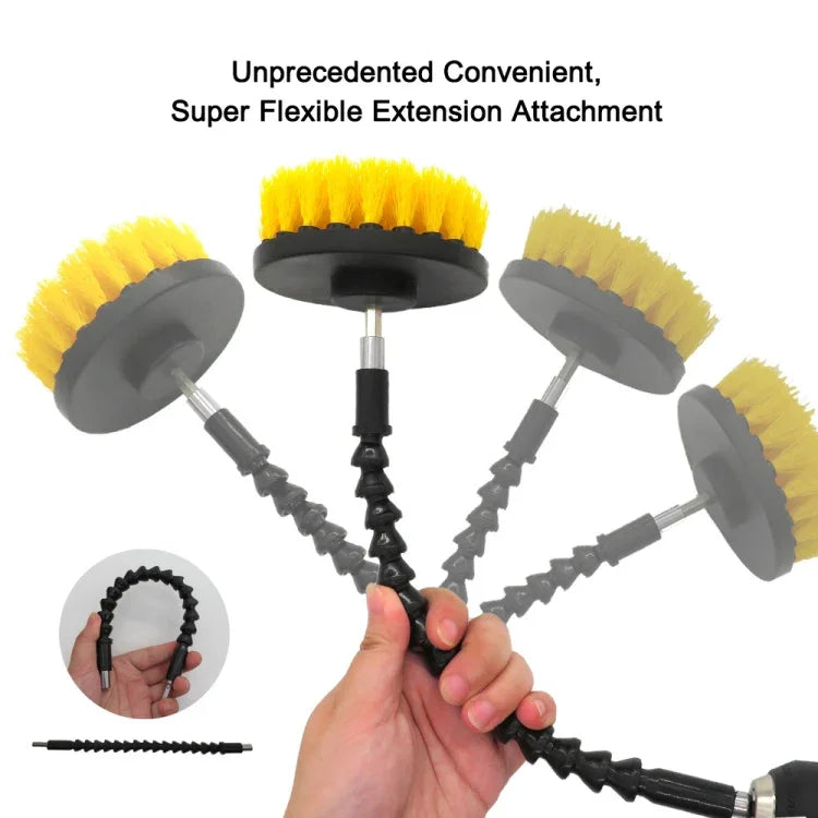 مجموعة فرش وأقراص صنفرة كهربائية منزلية نايلون سداسية 19 في 1، 19 في 1