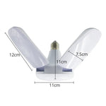 مصباح منزلي قابل للطي 60 واط 5 أوراق 235 LED SMD 2835، AC 120-265V، E27 أبيض بارد، B22 أبيض بارد