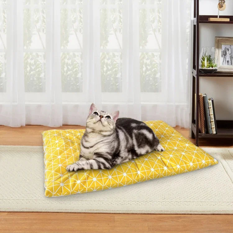 冬用厚手暖かいペット用寝マット 猫・犬用寝床, L, XL