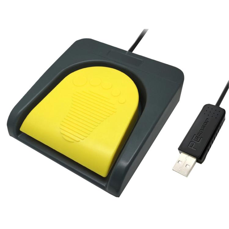مفتاح تحكم بدواسة قدم USB Pcsensor مع محول لوحة مفاتيح للكمبيوتر، FS2016، FS2019