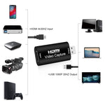 بطاقة التقاط فيديو HDMI لتسجيل مباشر، صندوق محول التقاط الفيديو، USB 2.0