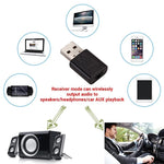 محول صوت بلوتوث USB مستقبل ومرسل لمكبرات صوت التلفاز / الكمبيوتر / السيارة، BT600