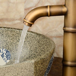 حوض حمام عتيق ريترو للماء الساخن والبارد، حوض شلال من الخيزران، صنبور نحاسي، كسر عقدتين، كسر ثلاث عقد، مبكر عقدتين، مبكر ثلاث عقد، كوع عقدتين، كوع ثلاث عقد