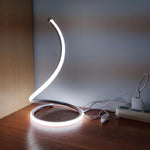 مصباح طاولة LED لولبي ديكور غرفة المعيشة غرفة النوم إضاءة بجانب السرير، قابس أوروبي، قابس أمريكي، قابس بريطاني، قابس أسترالي، بدون قابس