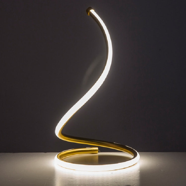 مصباح طاولة LED لولبي ديكور غرفة المعيشة غرفة النوم إضاءة بجانب السرير، قابس أوروبي، قابس أمريكي، قابس بريطاني، قابس أسترالي، بدون قابس