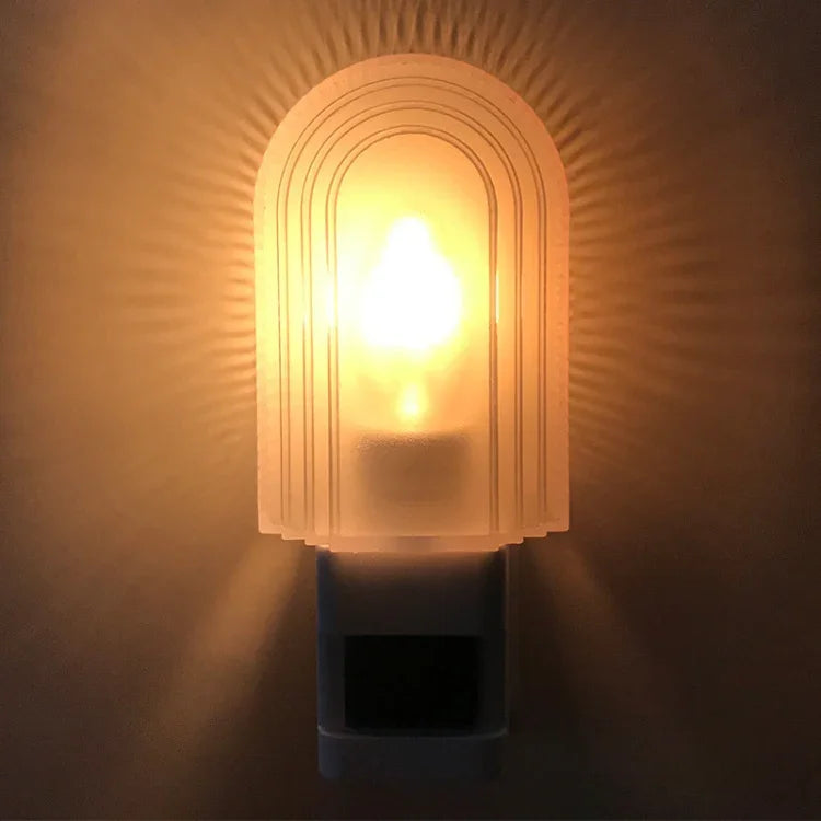 A38 مصباح ليلي LED ذكي مع حساس للعناية بالعين أثناء إطعام الطفل، قابس بريطاني