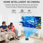 جهاز عرض صغير P11 بدقة 4K HD DLP ثلاثي الأبعاد 4G + 32G ذكي صغير مريح، قابس المملكة المتحدة، قابس أستراليا