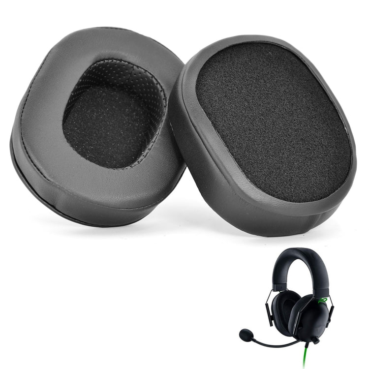 قطعتان من أغطية إسفنجية لسماعات Razer BlackShark V2 X، الطراز: 19B31، Ice Sense