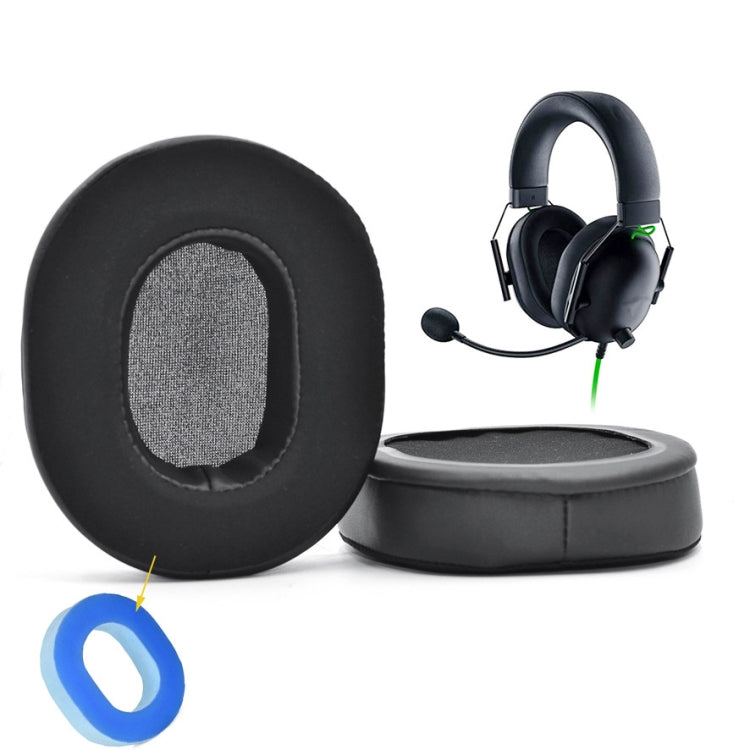 قطعتان من أغطية إسفنجية لسماعات Razer BlackShark V2 X، الطراز: 19B31، Ice Sense