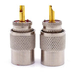 10 قطع موصل ذكر UHF PL259 لموصلات كابل RG8 / RG58، ذكر UHF