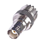 محول كابل RF مستقيم من أنثى BNC إلى أنثى UHF PL-259، من أنثى BNC إلى أنثى UHF