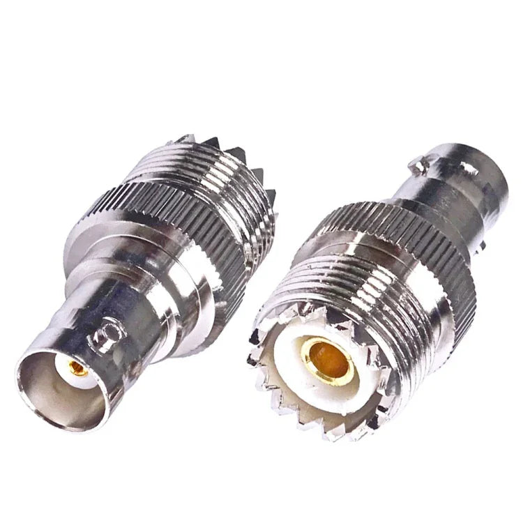 محول كابل RF مستقيم من أنثى BNC إلى أنثى UHF PL-259، من أنثى BNC إلى أنثى UHF