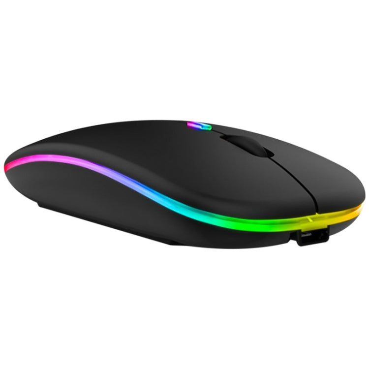 ماوس لاسلكي صامت بثلاثة أزرار مع إضاءة RGB وتقنية بلوتوث ووضع مزدوج