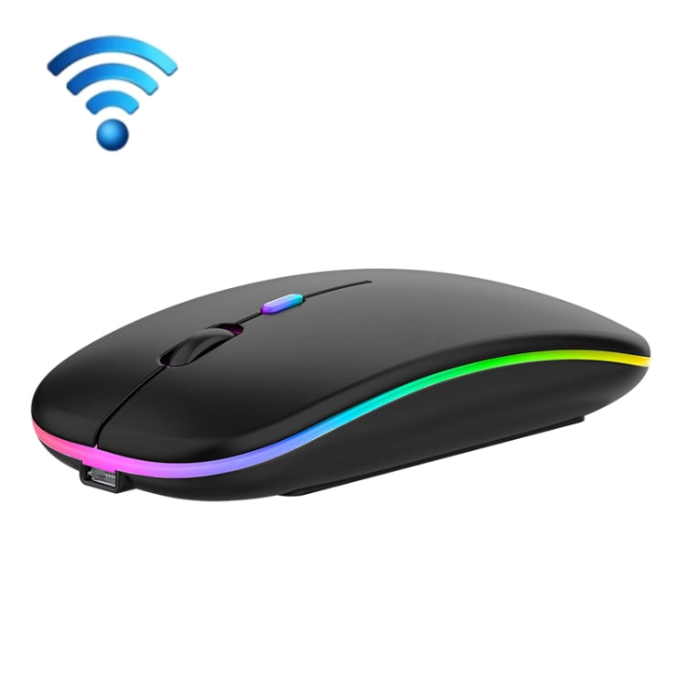 ماوس لاسلكي صامت بثلاثة أزرار مع إضاءة RGB وتقنية بلوتوث ووضع مزدوج