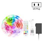 شريط إضاءة ذكي بلوتوث مع تحكم صوتي مقاوم للماء 5050 RGB ألوان متعددة مع جهاز تحكم عن بعد بـ 24 مفتاح، 5 أمتار 150 LED، 5 أمتار 300 LED، 10 أمتار 300 LED، 10 أمتار 600 LED، 15 متر 450 LED، 20 متر 360 LED، 30 متر 540 LED