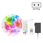 شريط إضاءة ذكي بلوتوث مع تحكم صوتي مقاوم للماء 5050 RGB ألوان متعددة مع جهاز تحكم عن بعد بـ 24 مفتاح، 5 أمتار 150 LED، 5 أمتار 300 LED، 10 أمتار 300 LED، 10 أمتار 600 LED، 15 متر 450 LED، 20 متر 360 LED، 30 متر 540 LED
