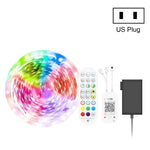شريط إضاءة ذكي بلوتوث مع تحكم صوتي مقاوم للماء 5050 RGB ألوان متعددة مع جهاز تحكم عن بعد بـ 24 مفتاح، 5 أمتار 150 LED، 5 أمتار 300 LED، 10 أمتار 300 LED، 10 أمتار 600 LED، 15 متر 450 LED، 20 متر 360 LED، 30 متر 540 LED