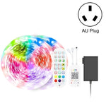 شريط إضاءة ذكي بلوتوث مع تحكم صوتي مقاوم للماء 5050 RGB ألوان متعددة مع جهاز تحكم عن بعد بـ 24 مفتاح، 5 أمتار 150 LED، 5 أمتار 300 LED، 10 أمتار 300 LED، 10 أمتار 600 LED، 15 متر 450 LED، 20 متر 360 LED، 30 متر 540 LED