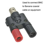 5 قطع محول من قابس أنثى BNC إلى قابس أنثى موز مزدوج RF، من أنثى BNC إلى أنثى موز مزدوج