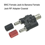 5 قطع محول من قابس أنثى BNC إلى قابس أنثى موز مزدوج RF، من أنثى BNC إلى أنثى موز مزدوج