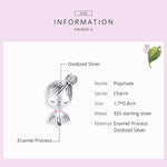 إكسسوارات سوار خرز DIY فتاة صغيرة من فضة استرليني S925