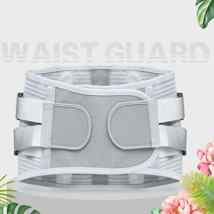 حزام طبي للخصر مع دعم صفيحة فولاذية دافئ وقابل للتنفس، S، M، L، XL، XXL