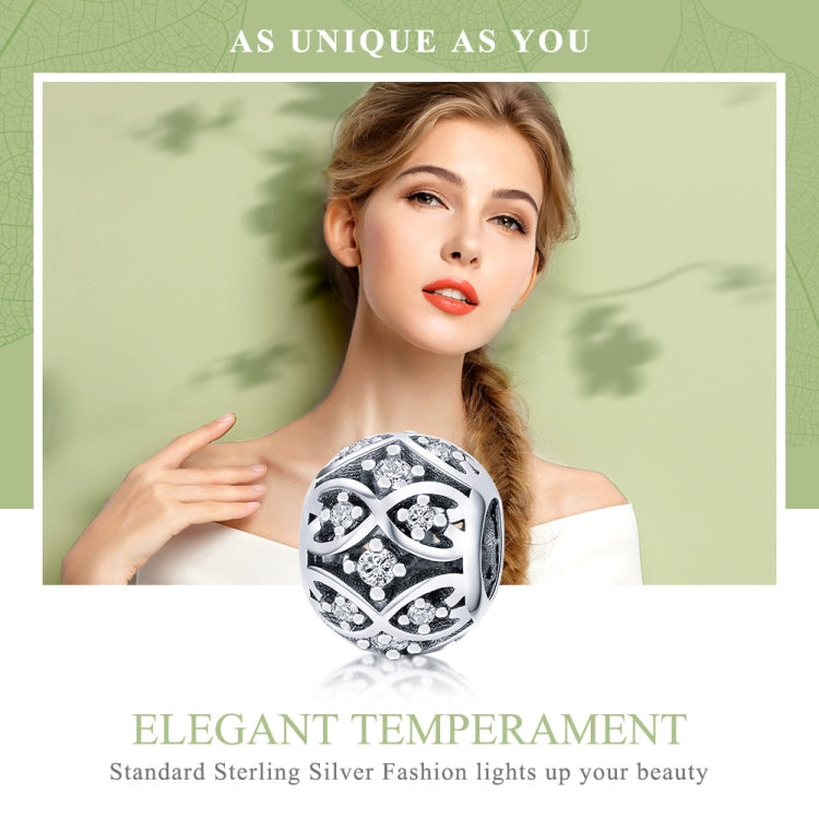 إكسسوارات سوار أنيق من خرز فضة استرلينية S925، SCC732