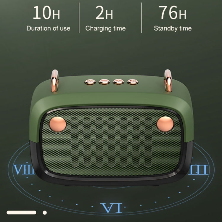 مكبر صوت بلوتوث لاسلكي BS32D مع مضخم صوت كرتوني، مكبر صوت صغير محمول خارجي، أزرق، أسود، فضي رمادي، برتقالي، أخضر