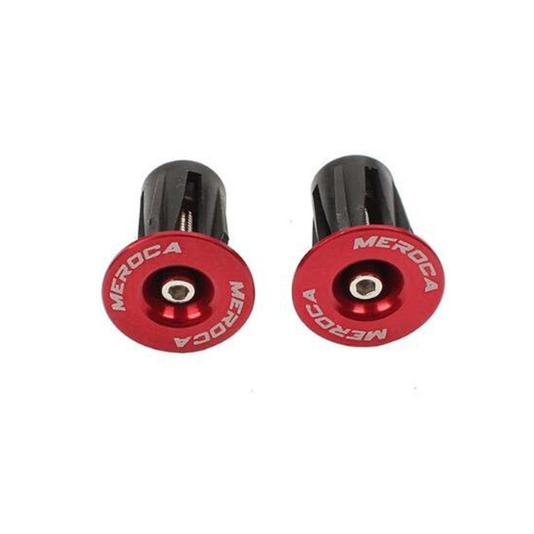 1pair MEROCA Mountain Bike Expansion Lock Bar Plug Road Bike Bicycle Bar Plug End Cover, Black, Red, Blue, Green, Purple, Gold, Titanium, Electroplating Colorful