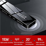مسجل صوت احترافي MROBO A10 مع تقليل الضوضاء، مشغل MP3 بشاشة ملونة للطلاب، 8GB، 16GB