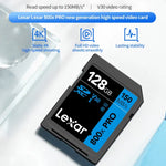 بطاقة ذاكرة كاميرا SLR عالية السرعة Lexar SD-800X Pro، 32GB، 64GB
