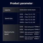 بطاقة ذاكرة كاميرا SLR عالية السرعة Lexar SD-800X Pro، 32GB، 64GB