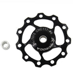MEROCA Metal Bearings Mountain Bike Road Bike Rear Derailleur Guide Wheel 11T/13T Guide Wheel, 11T Black, 13T Black, 11T Red, 13T Red, 11T Blue, 13T Blue, 11T Purple, 13T Purple, 11T Silver, 13T Silver, 11T Electroplating Colorful                      ...