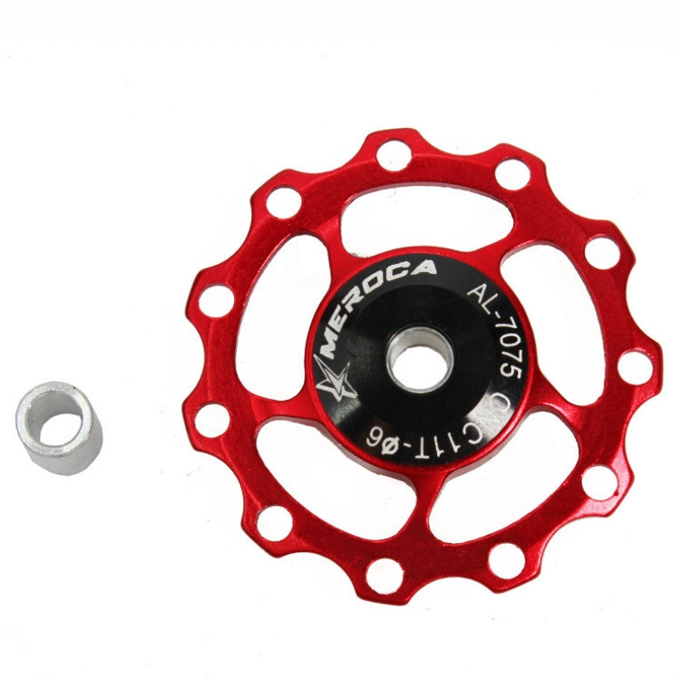 MEROCA Metal Bearings Mountain Bike Road Bike Rear Derailleur Guide Wheel 11T/13T Guide Wheel, 11T Black, 13T Black, 11T Red, 13T Red, 11T Blue, 13T Blue, 11T Purple, 13T Purple, 11T Silver, 13T Silver, 11T Electroplating Colorful                      ...
