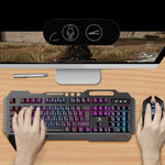 مجموعة لوحة مفاتيح وماوس ألعاب قابلة لإعادة الشحن K680 RGB