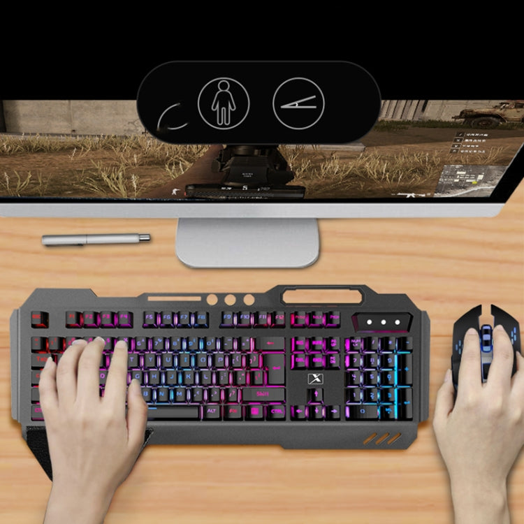 مجموعة لوحة مفاتيح وماوس ألعاب قابلة لإعادة الشحن K680 RGB