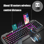 مجموعة لوحة مفاتيح وماوس ألعاب قابلة لإعادة الشحن K680 RGB