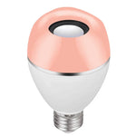 مصباح LED موسيقي E27 ذكي ملون مع تحكم عن بعد ضوء للاستيقاظ، تطبيق متعدد الروابط مع إضاءة موسيقية، تطبيق + تحكم عن بعد