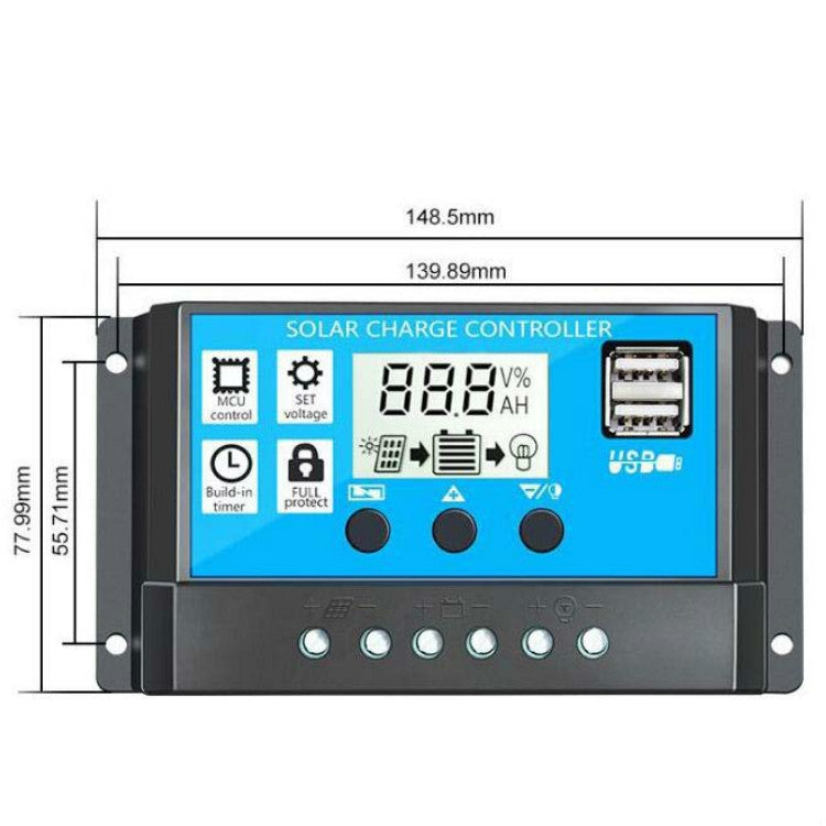 متحكم شحن ذكي لإضاءة أعمدة الشوارع بالطاقة الشمسية، موديلات RBL-10A، RBL-20A، RBL-30A، RBL-40A، RBL-50A، RBL-60A