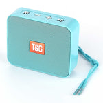 مكبر صوت صغير محمول بلوتوث ملون T&G TG166، وردي، أزرق، بني، أصفر، أسود، أحمر، فضي رمادي، برتقالي، أخضر، أزرق فاتح