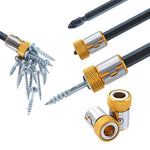 10 PCS Bit Magnetic Ring Screwdriver Bit with Magnetic Universal Steel Sleeve, Color Random Delivery, 10PCS CQ-23