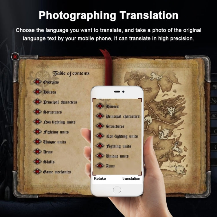 مترجم صوت ذكي محمول إصدار مطور للتعلم والسفر والاجتماعات التجارية 3 في 1 صوت نص صورة مترجم لغات