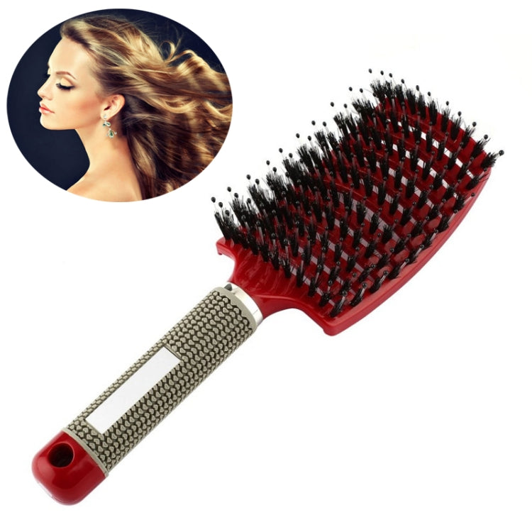 مشط تدليك فروة الرأس وفرشاة شعر بشعيرات نايلون للنساء، فرشاة لفك تشابك الشعر المجعد لأدوات تصفيف الشعر في الصالون