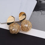 أقراط هندسية على شكل كرة للنساء، أقراط متدلية معلقة