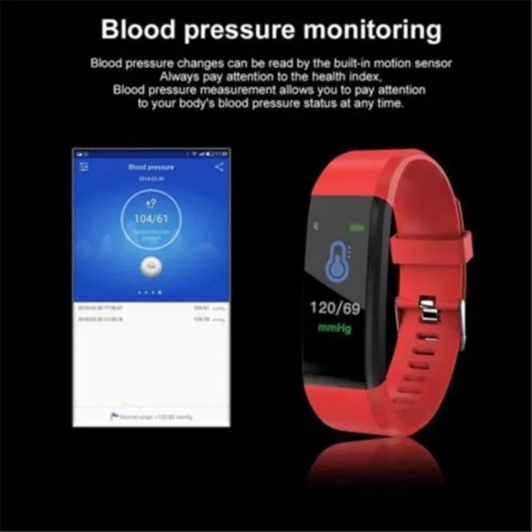 ساعة ذكية ID115 بشاشة OLED بمقاس 0.96 بوصة مع عداد خطوات وسوار رياضي لتعقب اللياقة، ID115 أسود، ID115 أحمر، ID115 أخضر، ID115 بنفسجي، ID115 أزرق